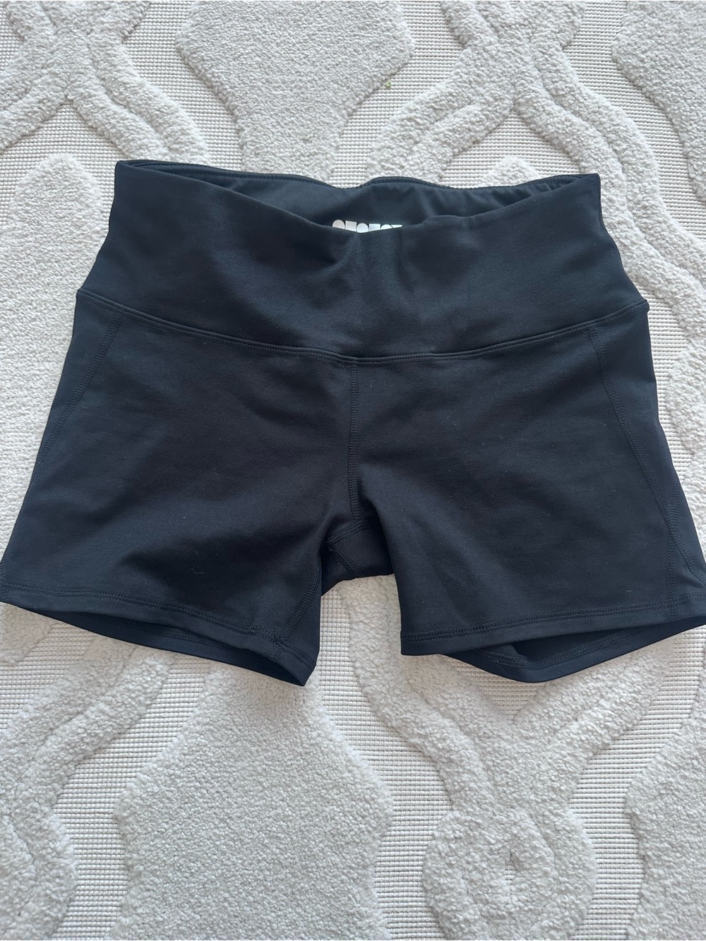 High-Waist Black Women’s Bike Shorts
